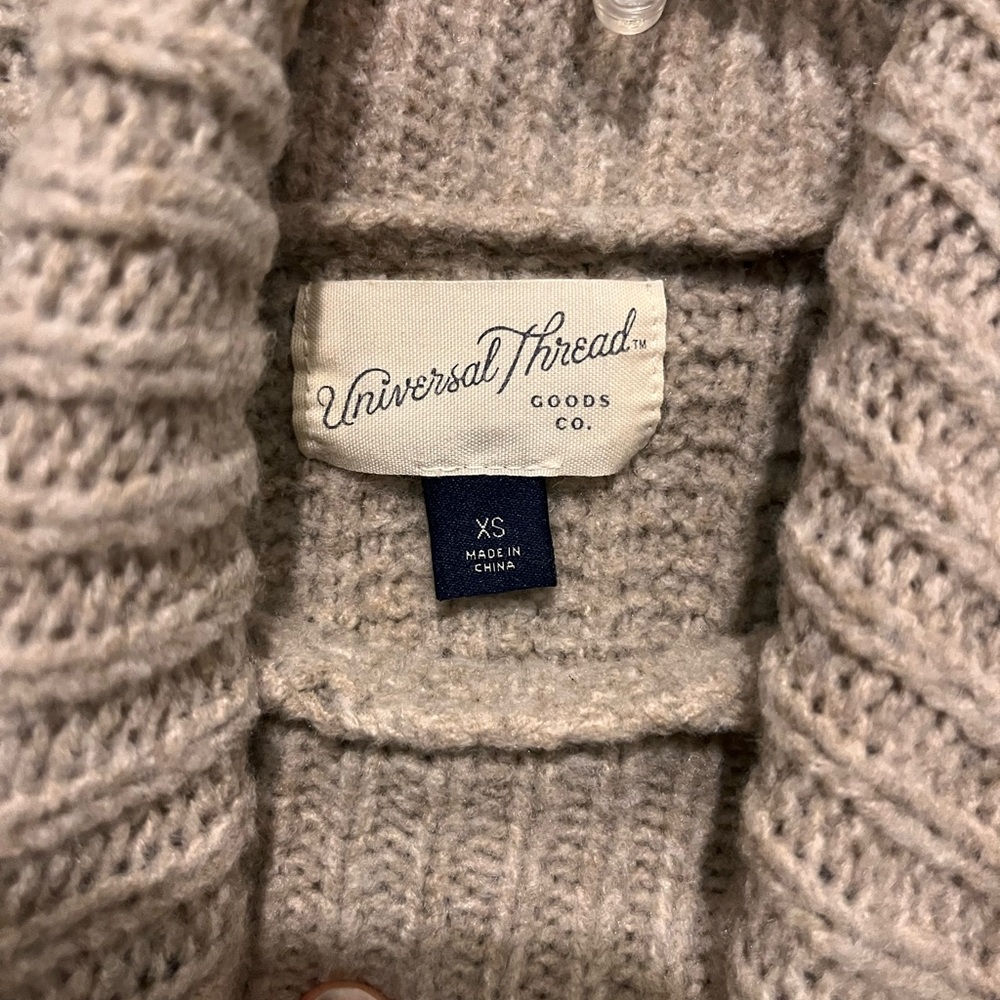 Universal Thread Ribbed Cowl Neck Sweater - Brown - Picture 2 of 2